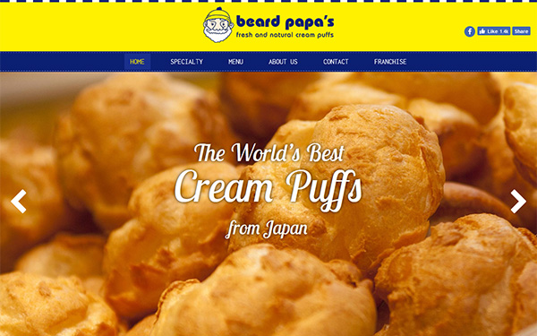 Web制作 Beard Papa NZ