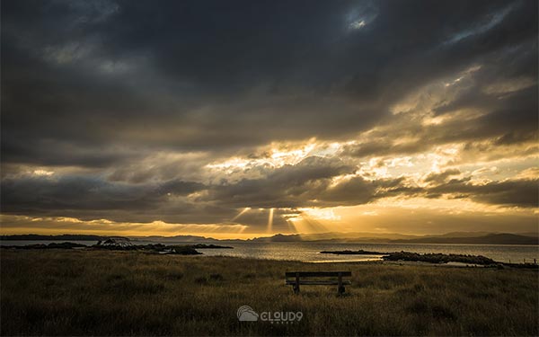 Sunset at Ambury Regional Park